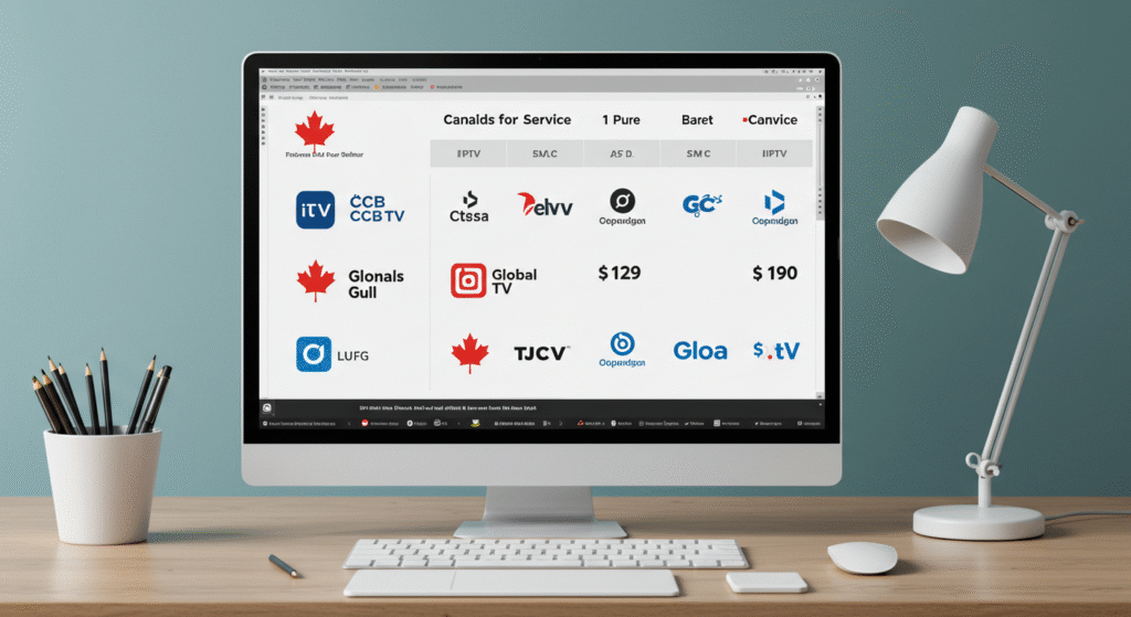 ca iptv services compared visually with Canadian channels
